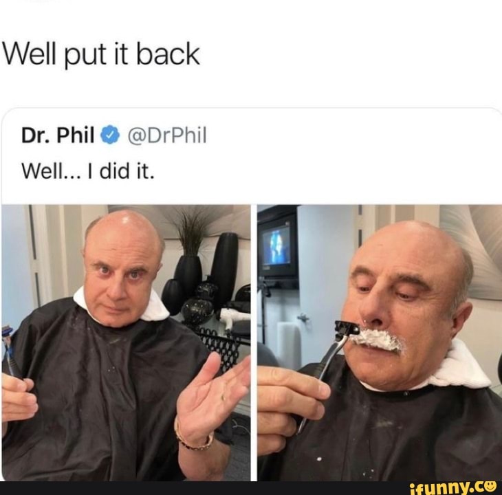 Well put it back