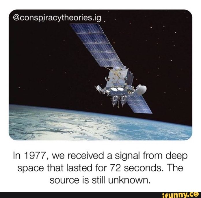 in 1977 radio signal from space