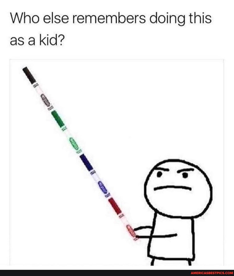 Who else remembers doing this as a kid?