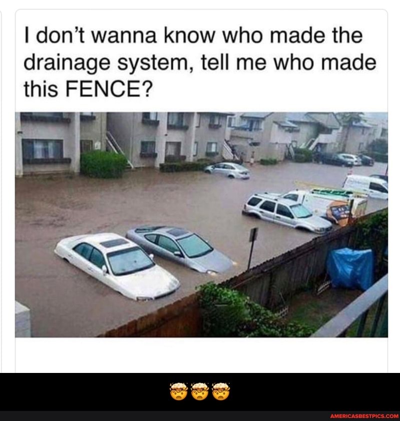 I don't wanna know who made the drainage system, tell me who made this FENCE?
See - 🤯🤯🤯