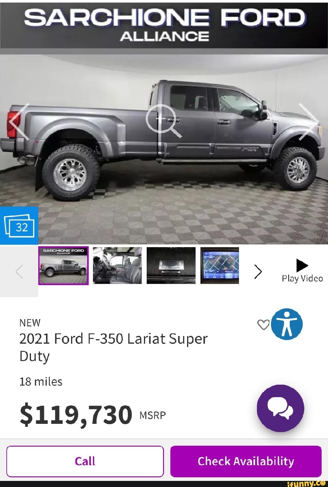SARCHIONE FORD ALLIANCE Play Video NEW 2021 Ford F350 Lariat Super