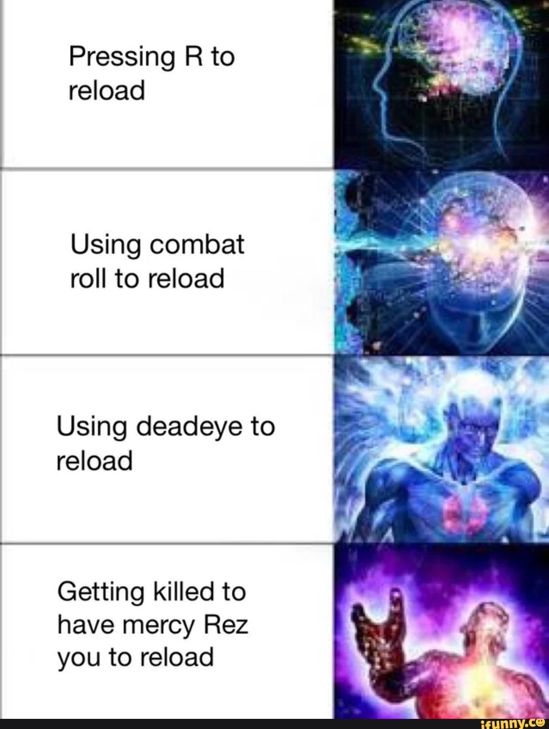 Pressing R to reload Using combat roll to reload Using deadeye to ...