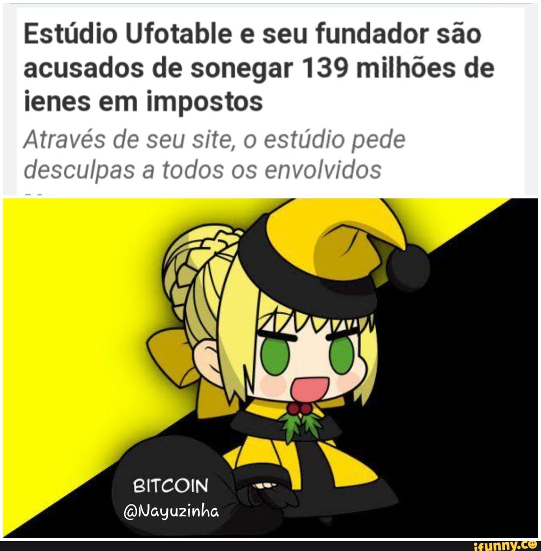 Estúdio Ufotable e seu fundador são
acusados de sonegar 139 milhões de
ienes em impostos
Através de seu site, o estúdio pede
desculpas a todos os envolvidos