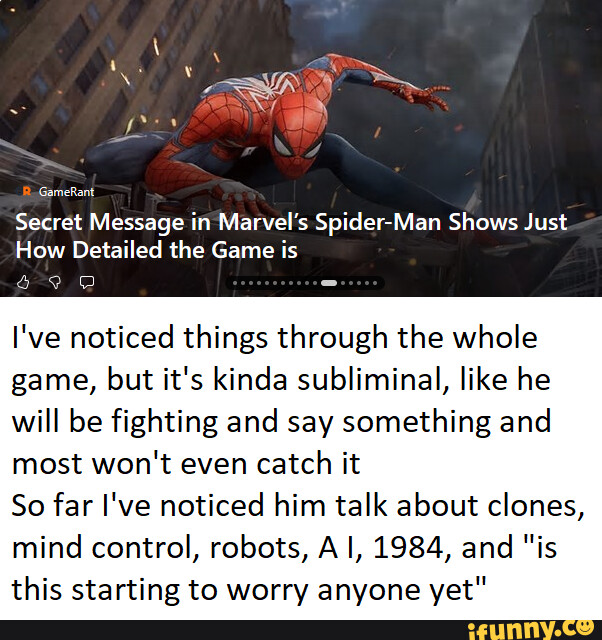 Secret Message in Marvel's Spider-Man Shows Just How Detailed the Game ...