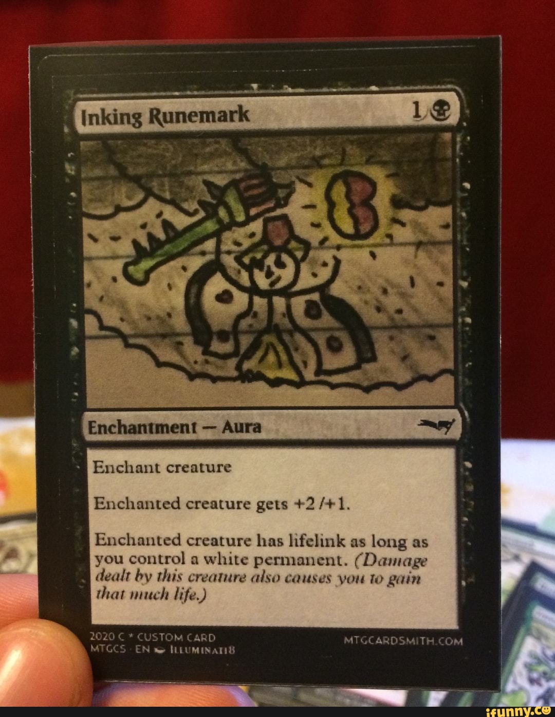 (Damage
Enchanted creature has hfelink as long as
you control a
white permanent.
