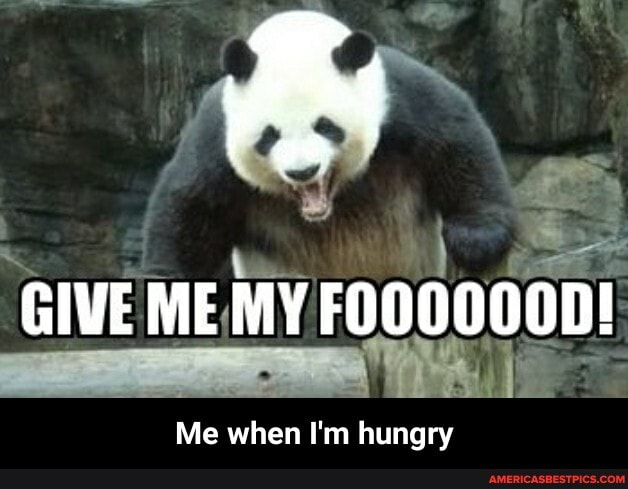 GIVE ME MY FOOOO00D!
Me when I'm hungry - Me when I'm hungry