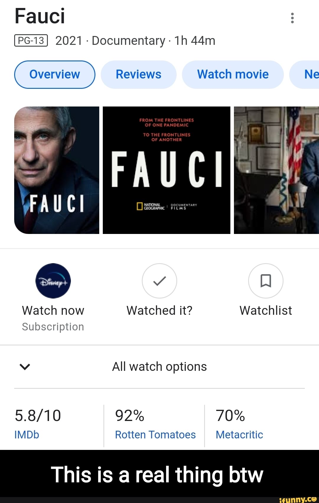 Fauci 2021 - Documentary Overview Reviews Watch movie Ne THE FRONTLINES GE  THE EROM OF ANOIHER P I