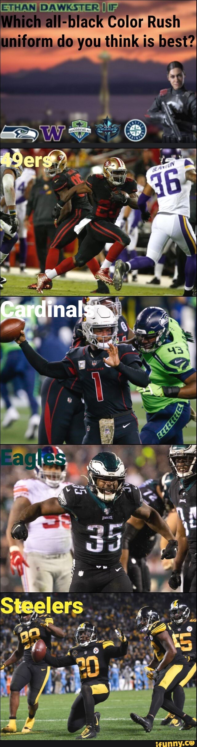Which all-black Color Rush do you think is best?