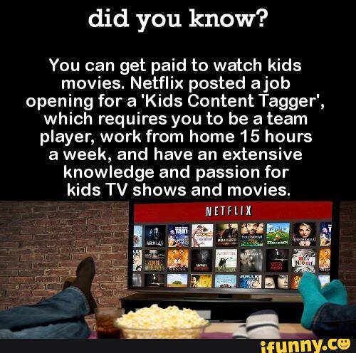 Get paid to watch movies for netflix movies