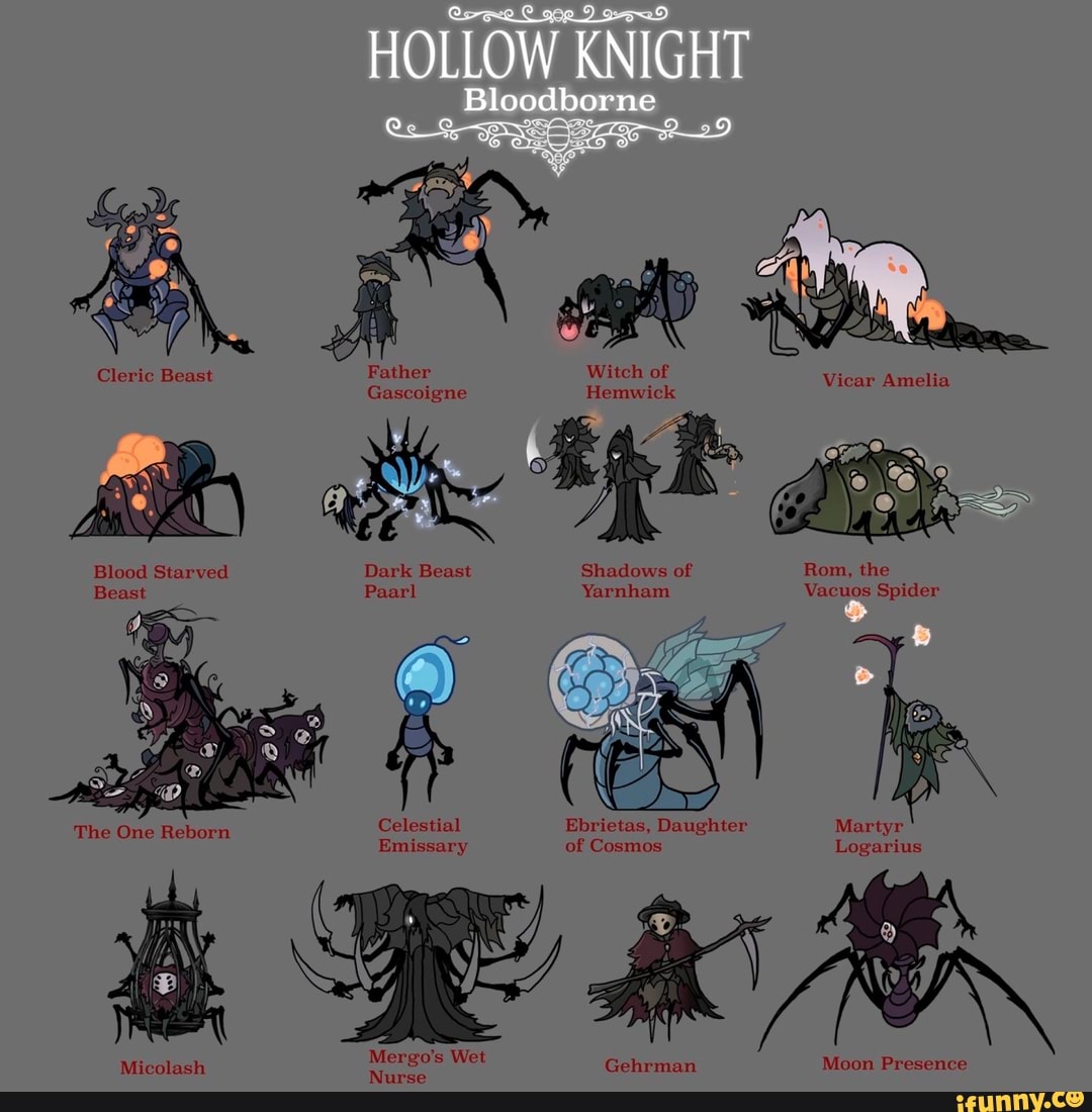 HOLLOW KNIGHT Witch of Vicar Amelia Gascoigne Hemwick Blood Starved ...