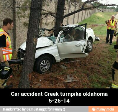 Car accident Creek turnpike oklahoma 5-26-14