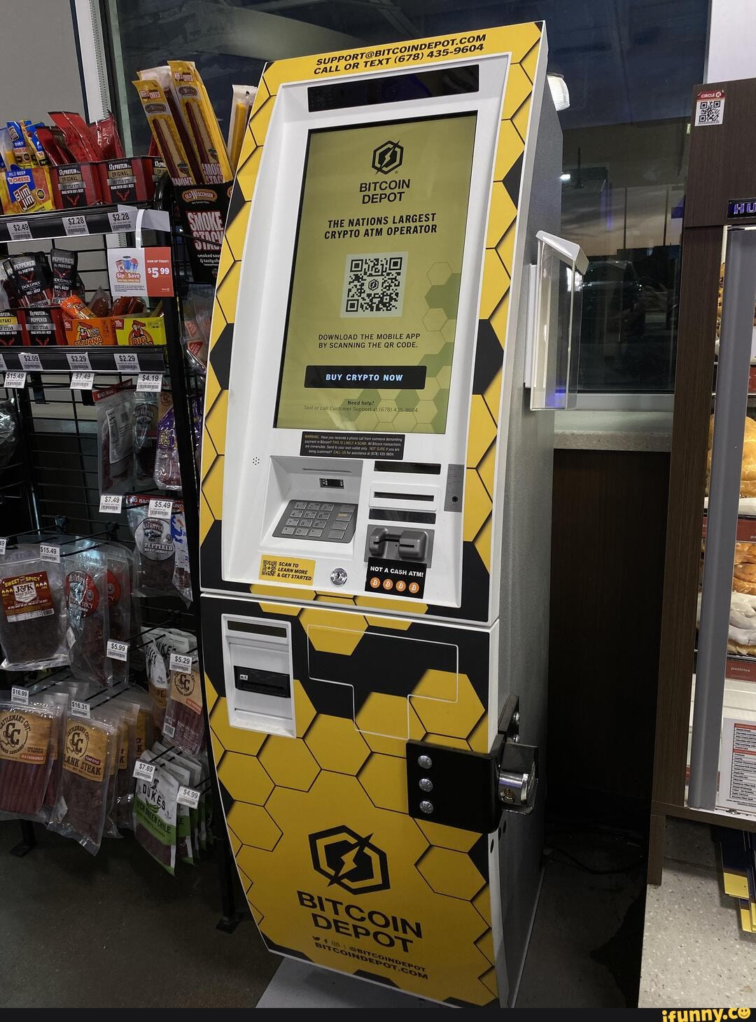 BITCOIN DEPOT THE NATIONS LARGEST CRYPTO ATM OPERATOR DOWNLOAD THE MOBILE  ApP BY SCANNING THE QR CODE Now - iFunny