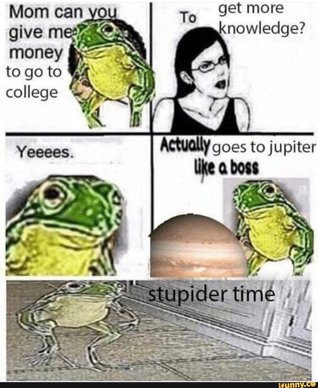 give merge Qu
college