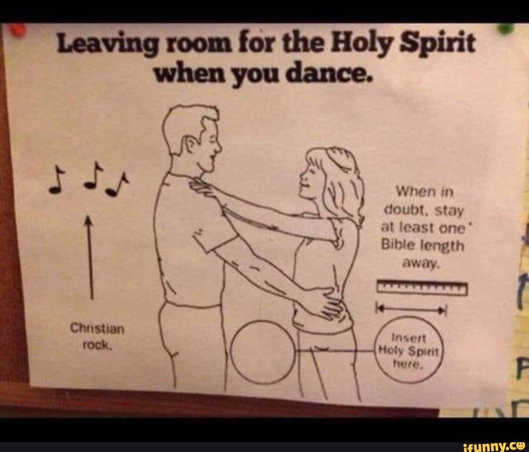 Leaving room for the Holy Spirit when you dance. Christian rook. at