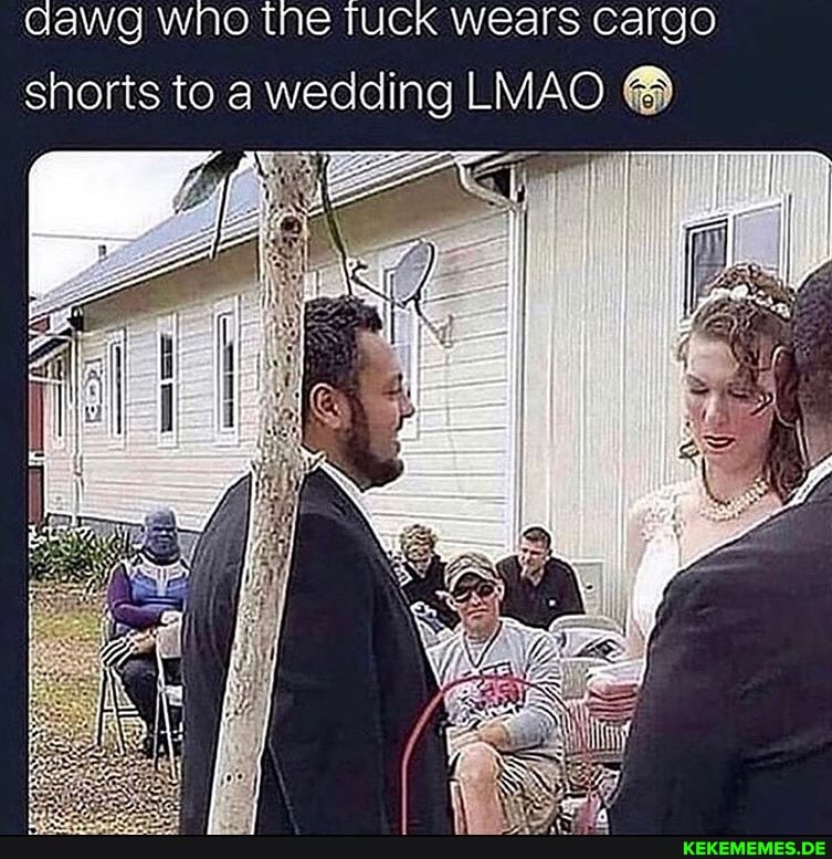 dawg wino the TUCK wears Cargo shorts to a wedding LMAO