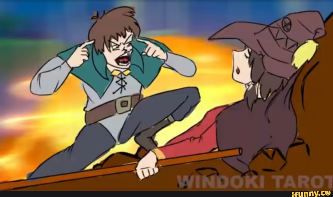 megumin, kazuma, think, konosuba