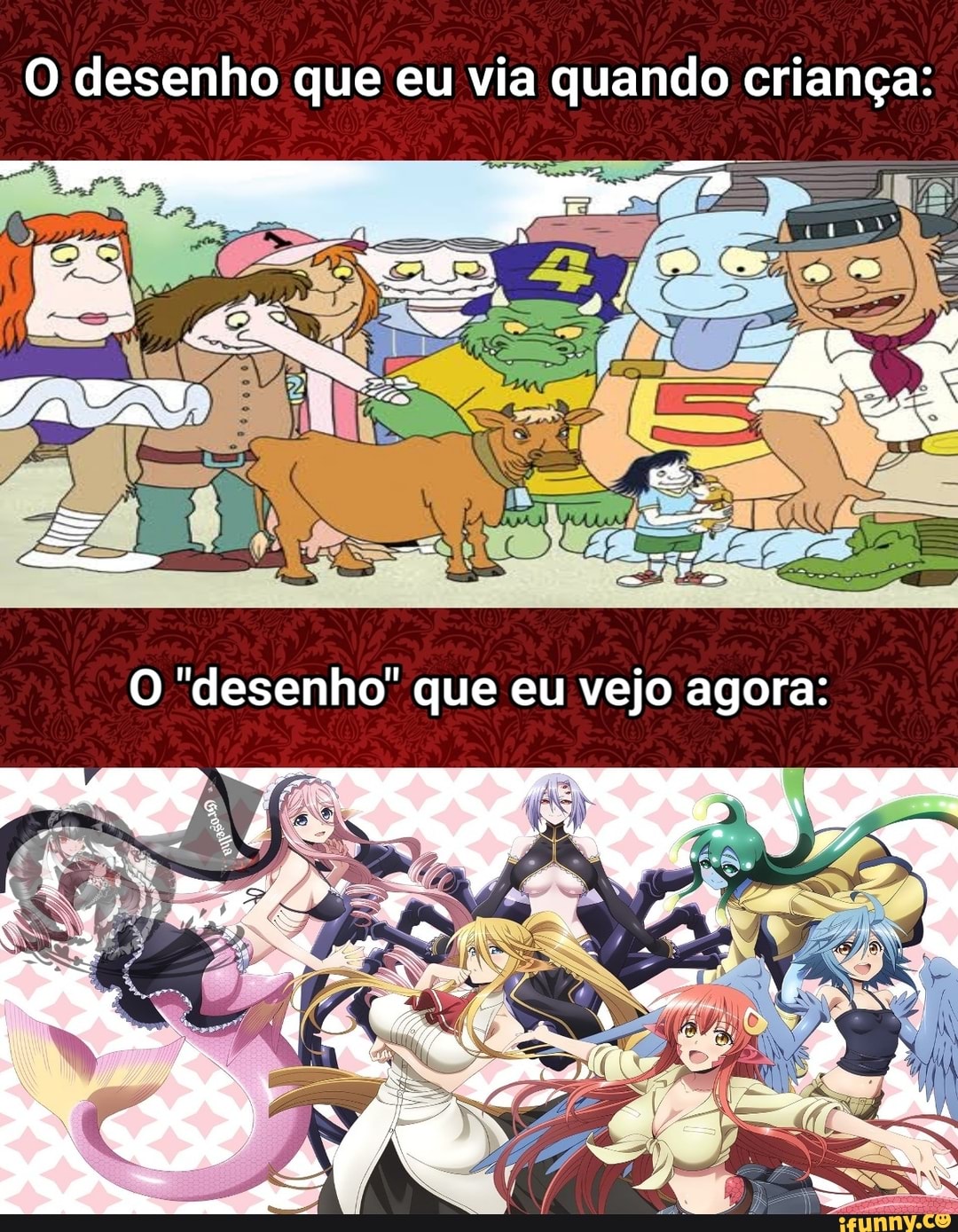 O desenho que eu via quando criança: