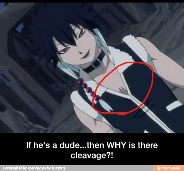 If he's a dude...then WHY is there
cleavage?! - If he's a dude...then WHY is there cleavage?!