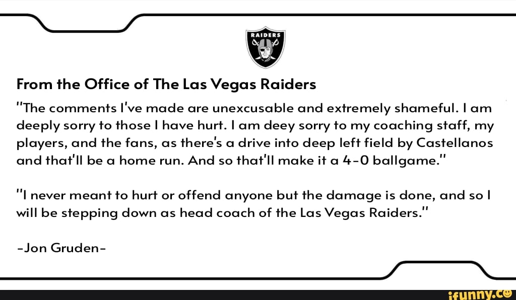 Oh sweet dear god, what if the Las Vegas Raiders are cool?