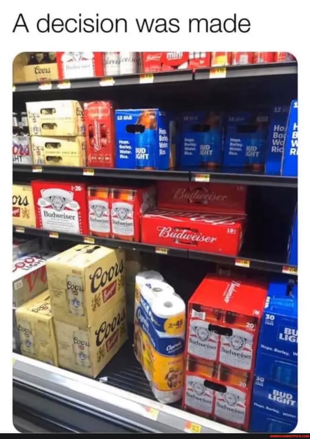 A decision was made