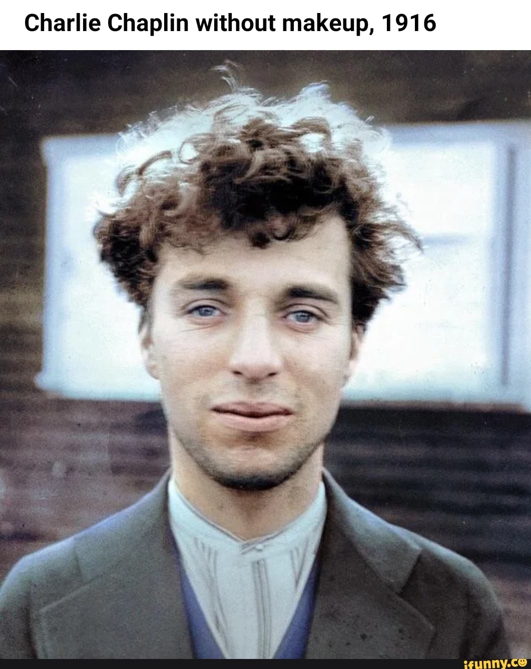 Charlie Chaplin without makeup, 1916 - iFunny Brazil