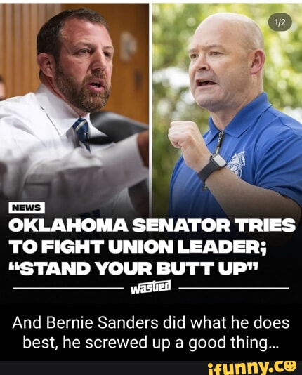 Coo OKLAHOMA SENATOR TRIES TO FIGHT UNION LEADER; 