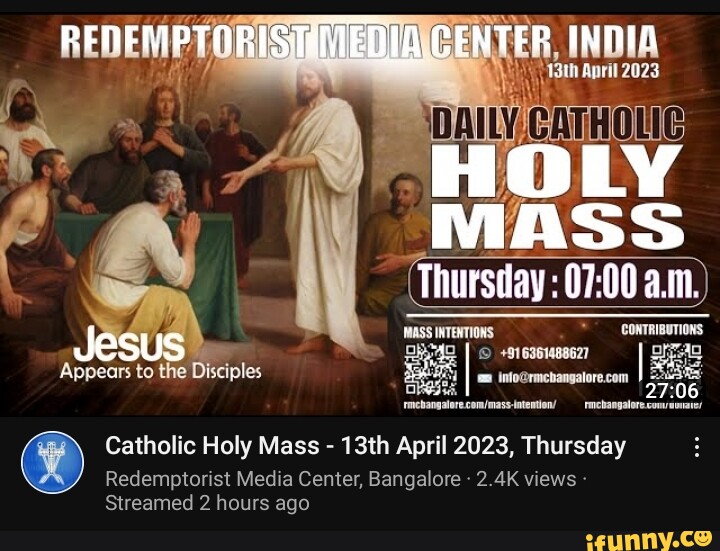 ERI April 2023 HOLY Thursday a.m. ASS INTENTIONS CONTRIBUTIONS