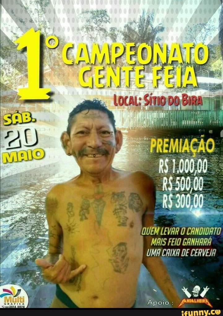 -PREMIAÇÃO
QUEM LEVAR O CANDIDATO MAIS FEIO GANHARA UMA CAIXA DE CERVEJA
Apoio: AMPALHERA