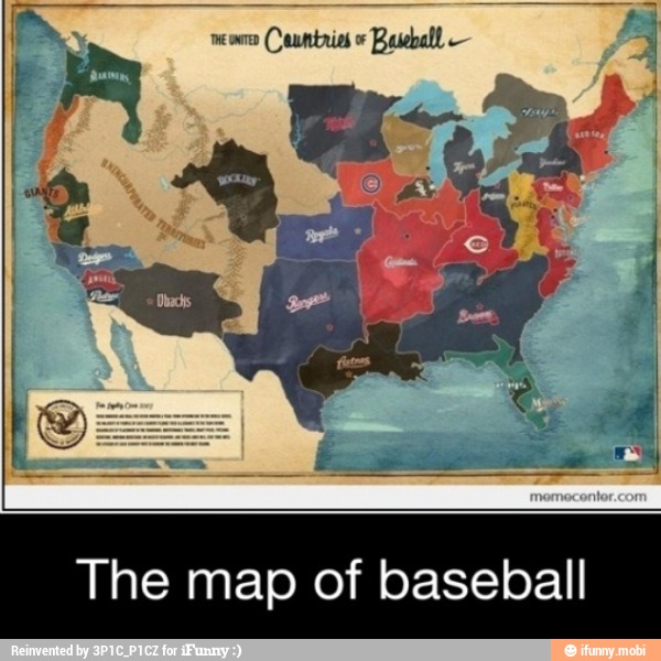 The map of baseball