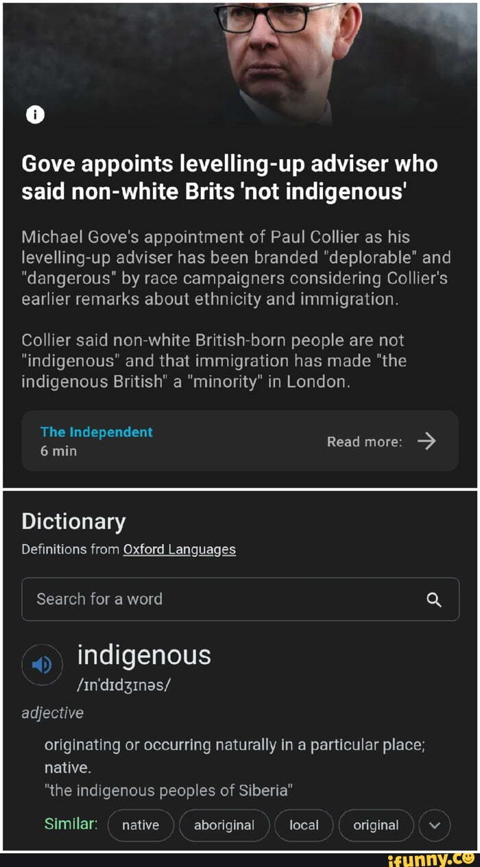 Gove appoints levellingup adviser who said nonwhite Brits 'not