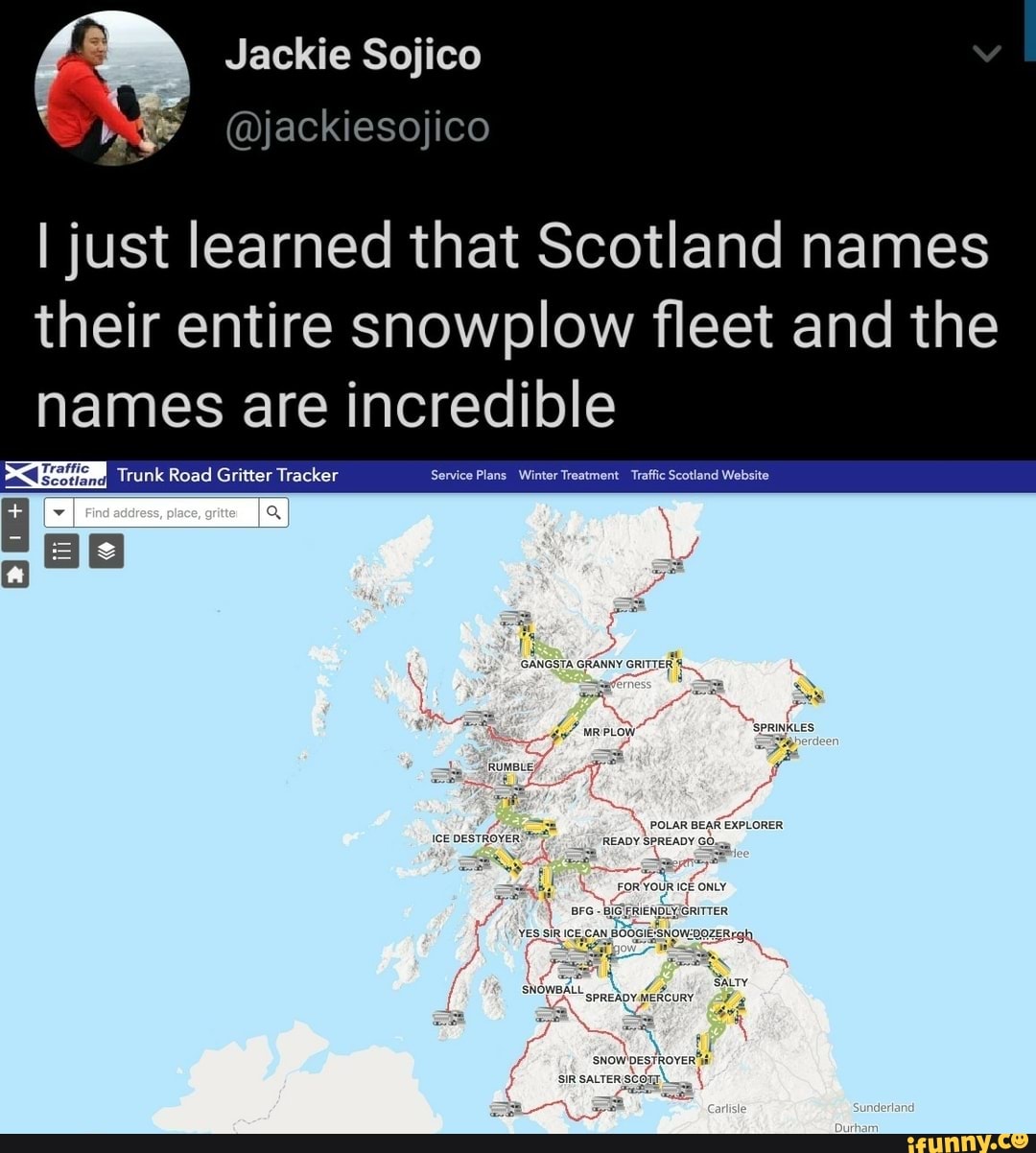 Jackie Sojico jack iesojic I just learned that Scotland names their