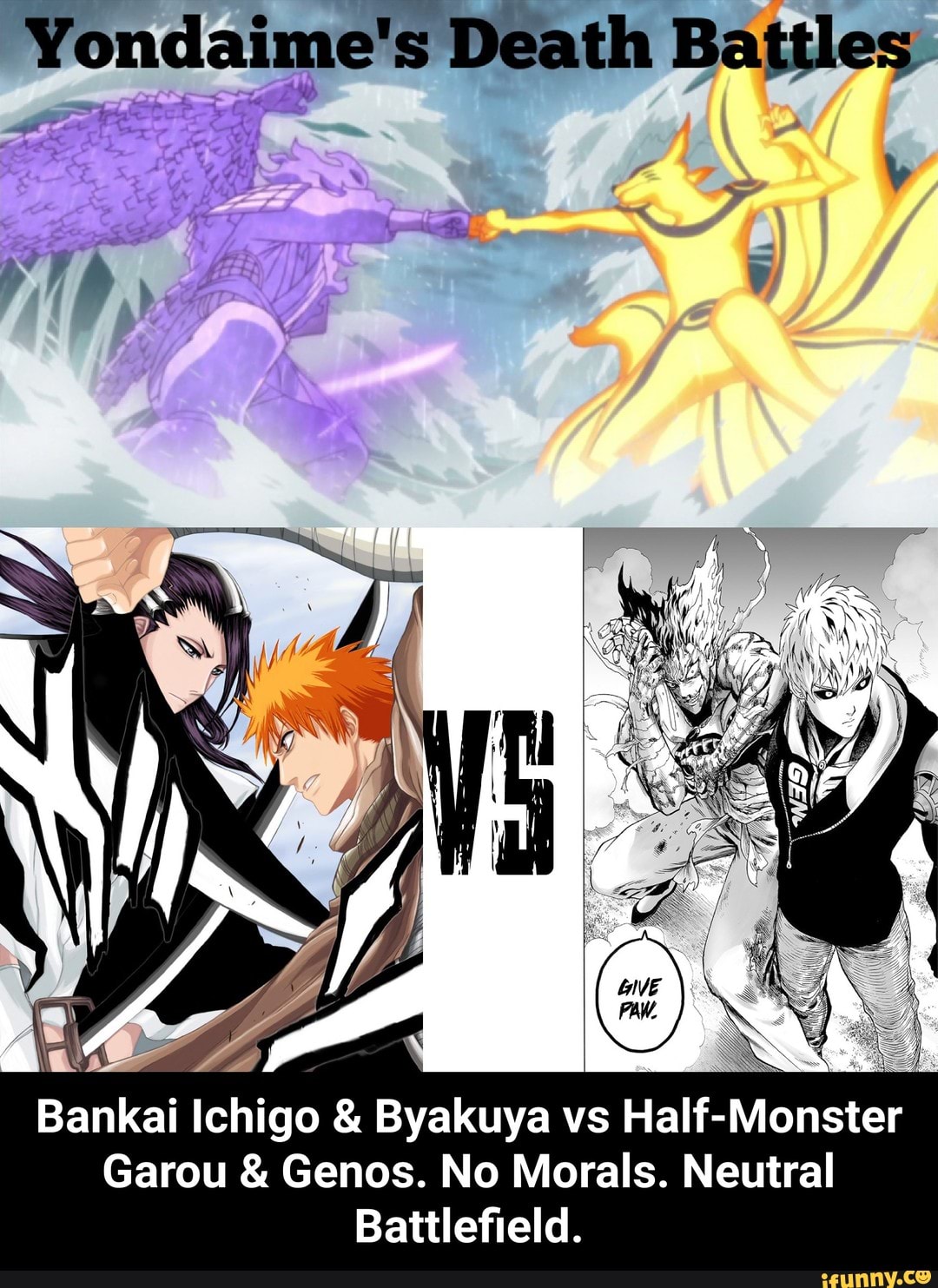 Base Cosmic Garou VS EOS Ichigo Bankai Yamamoto and Bankai