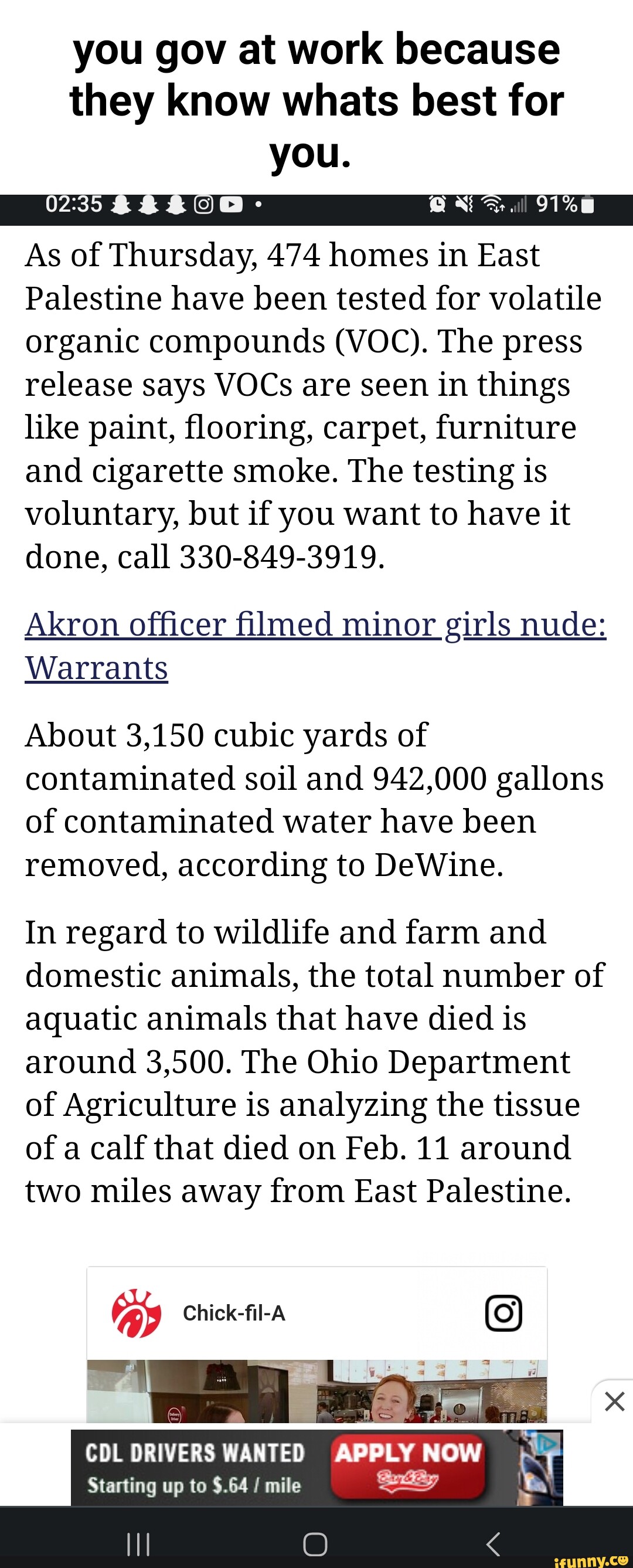 You gov at work because they know whats best for you. 02335 As of