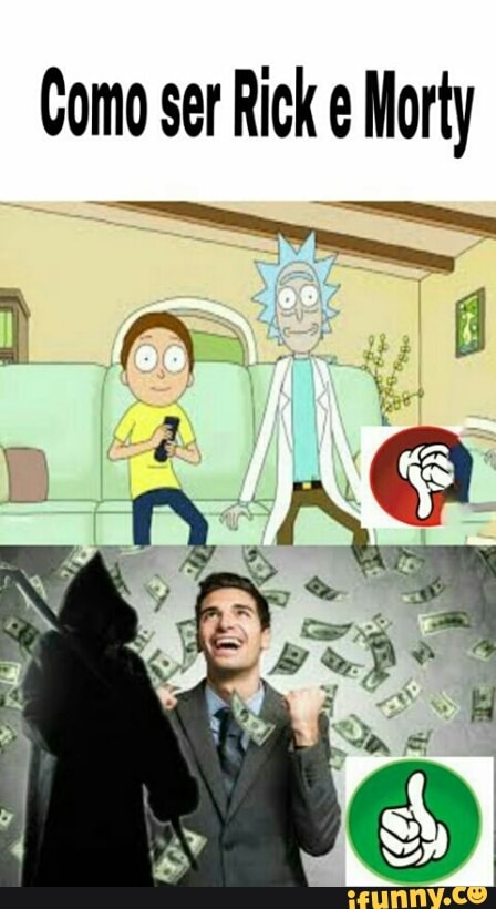 Como ser Rick e Morty