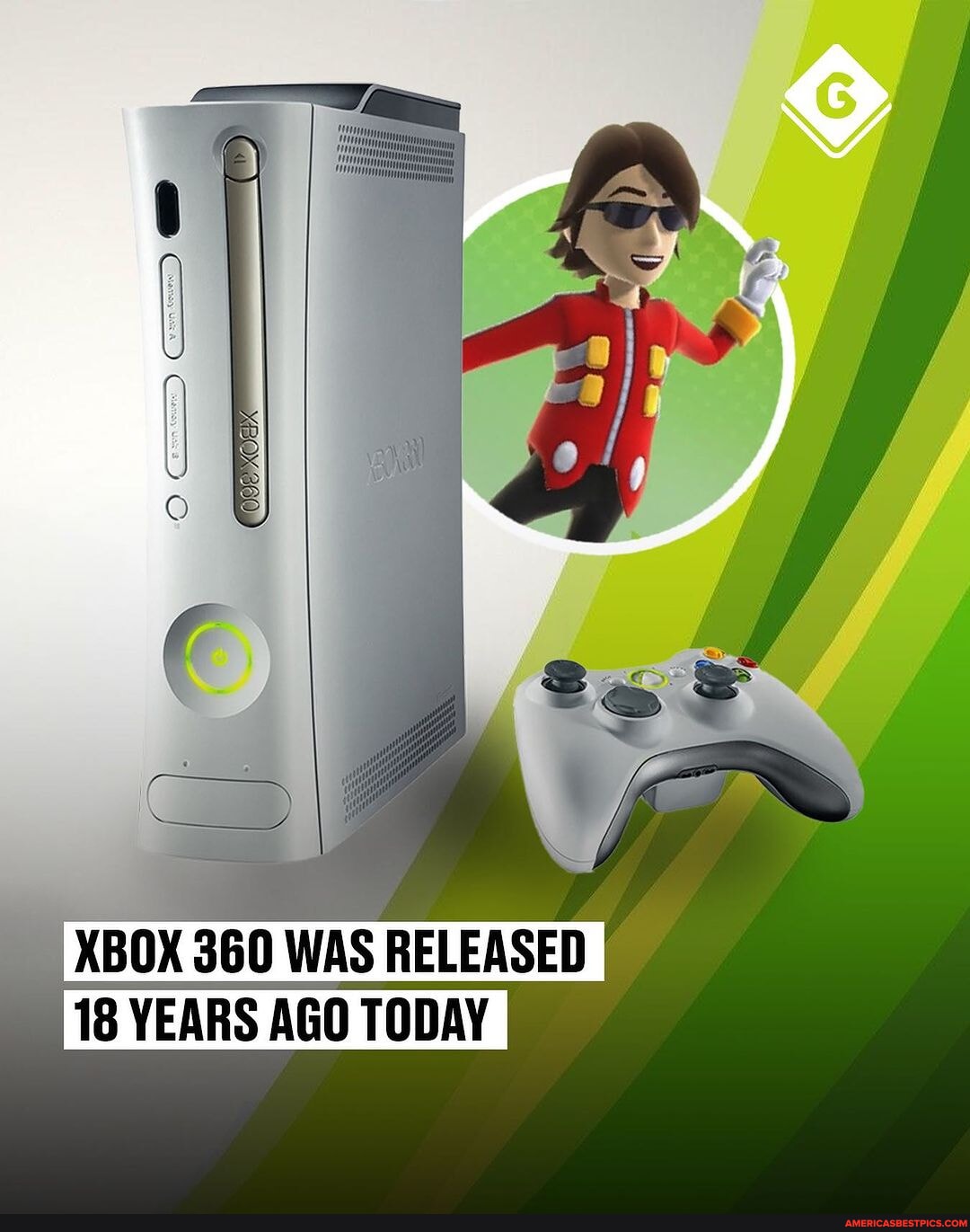 Xbox 360 Gamerpics. The 360 turns 18 today 🎂