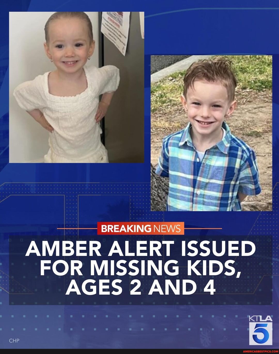 HAVE YOU SEEN THEM? The California Highway Patrol issued an Amber Alert