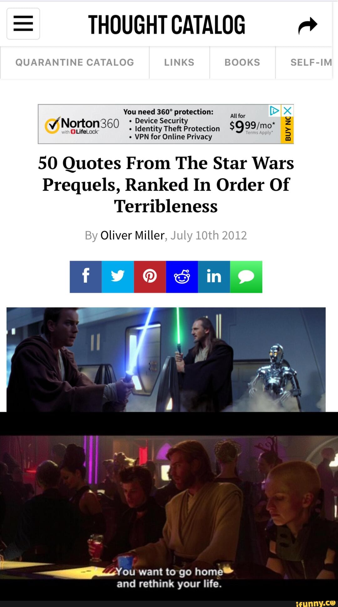 50 Quotes From The Star Wars Prequels, Ranked In Order Of Terribleness