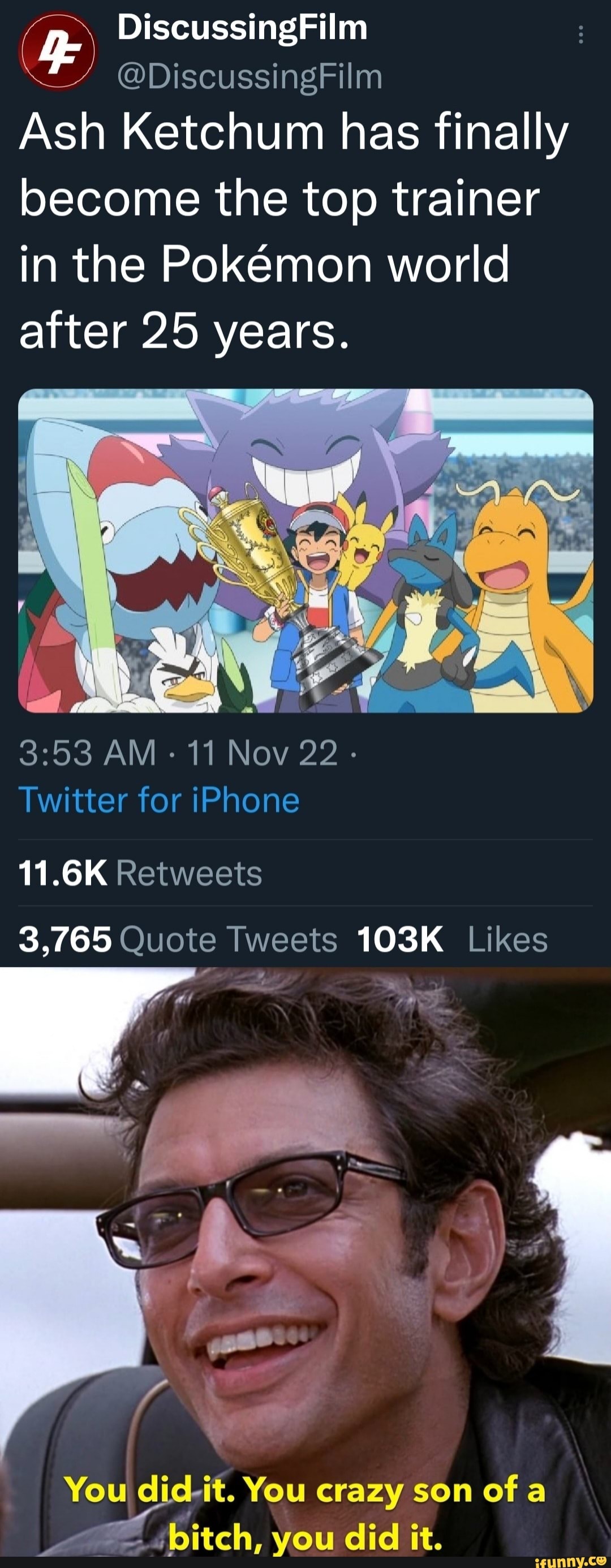 Discussing Film Ash Ketchum has finally the top trainer in the Pokemon world after 25