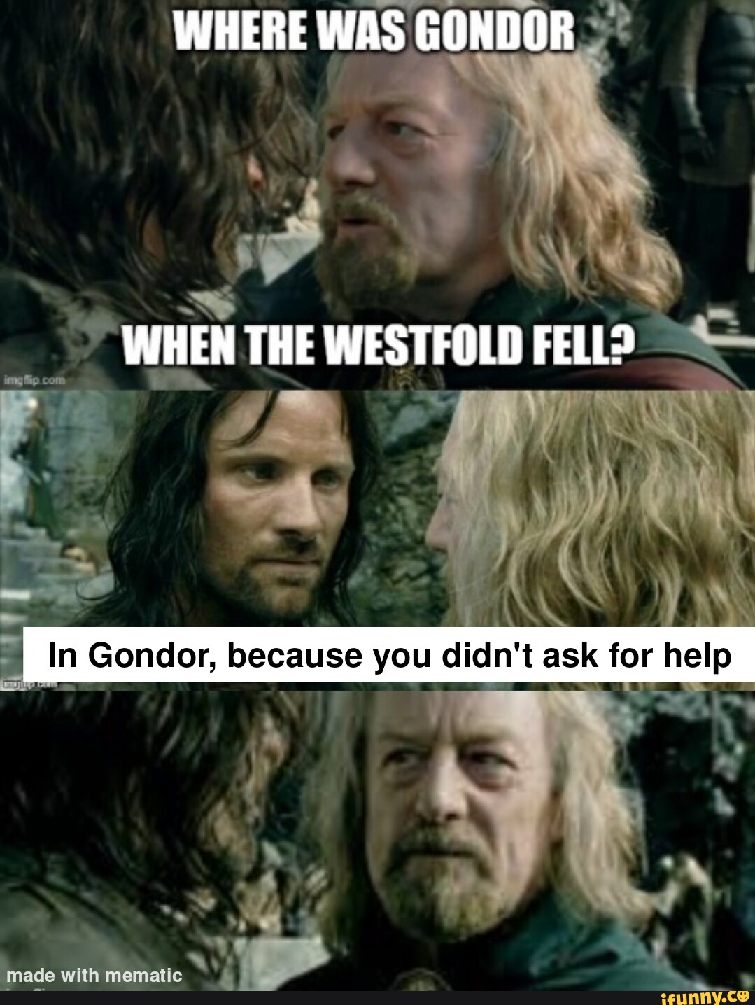 WHERE WAS GONDOR WHEN THE WESTFOLD FELL? In Gondor, Because You Didn't ...