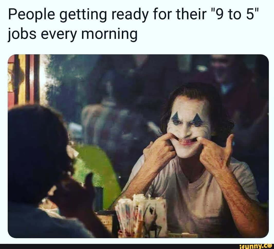 People getting ready for their "9 to 5" jobs every morning