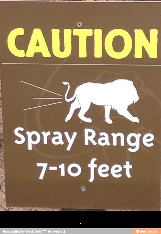 CAUTION Spray Range
7-10 feet - .