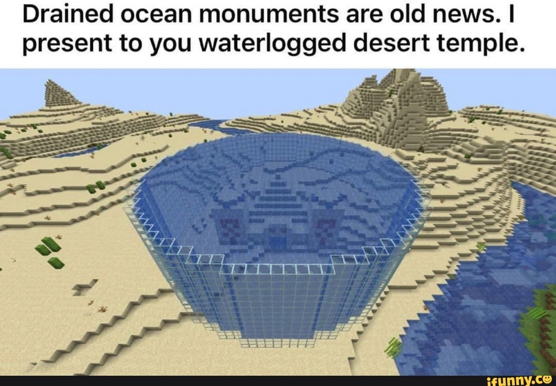 Drained Ocean Monuments Are Old News I Present To You Waterlogged Desert Temple