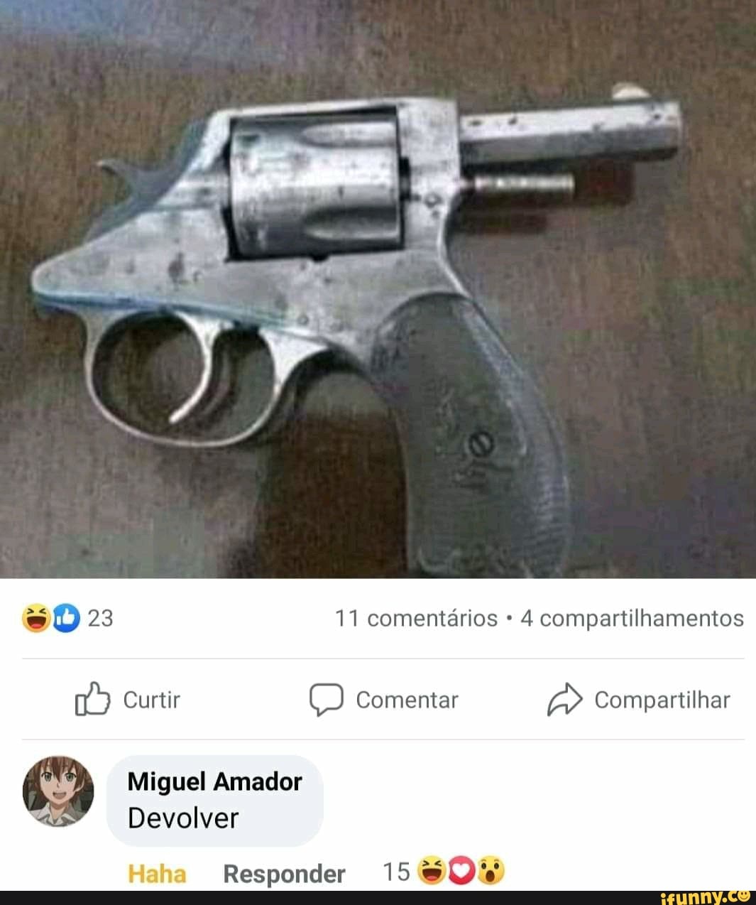 23 11 comentários 4 compartilhamentos
Curtir Comentar Compartilhar
Miguel Amador
Devolver
ha Responder 15