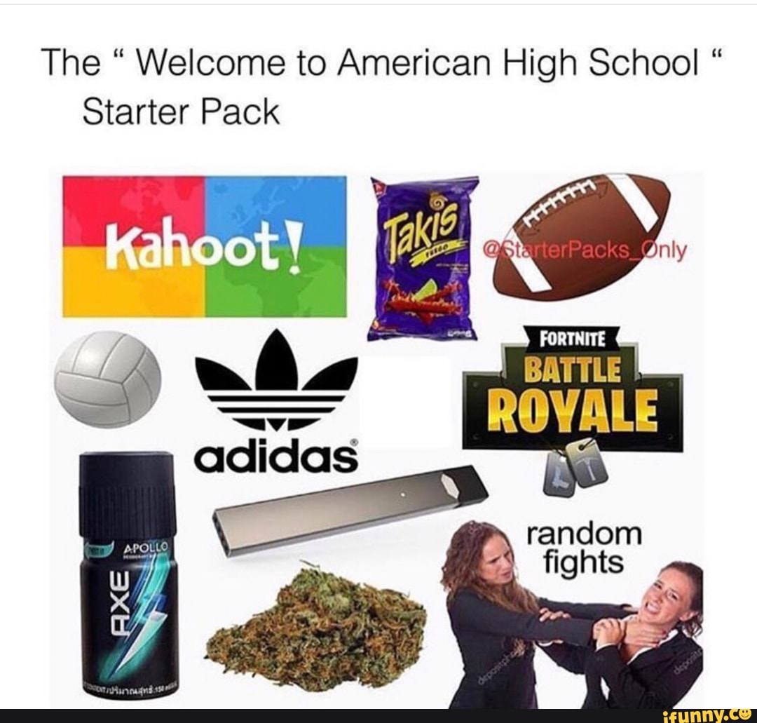 The “ Welcome to American High School “ Starter Pack - )