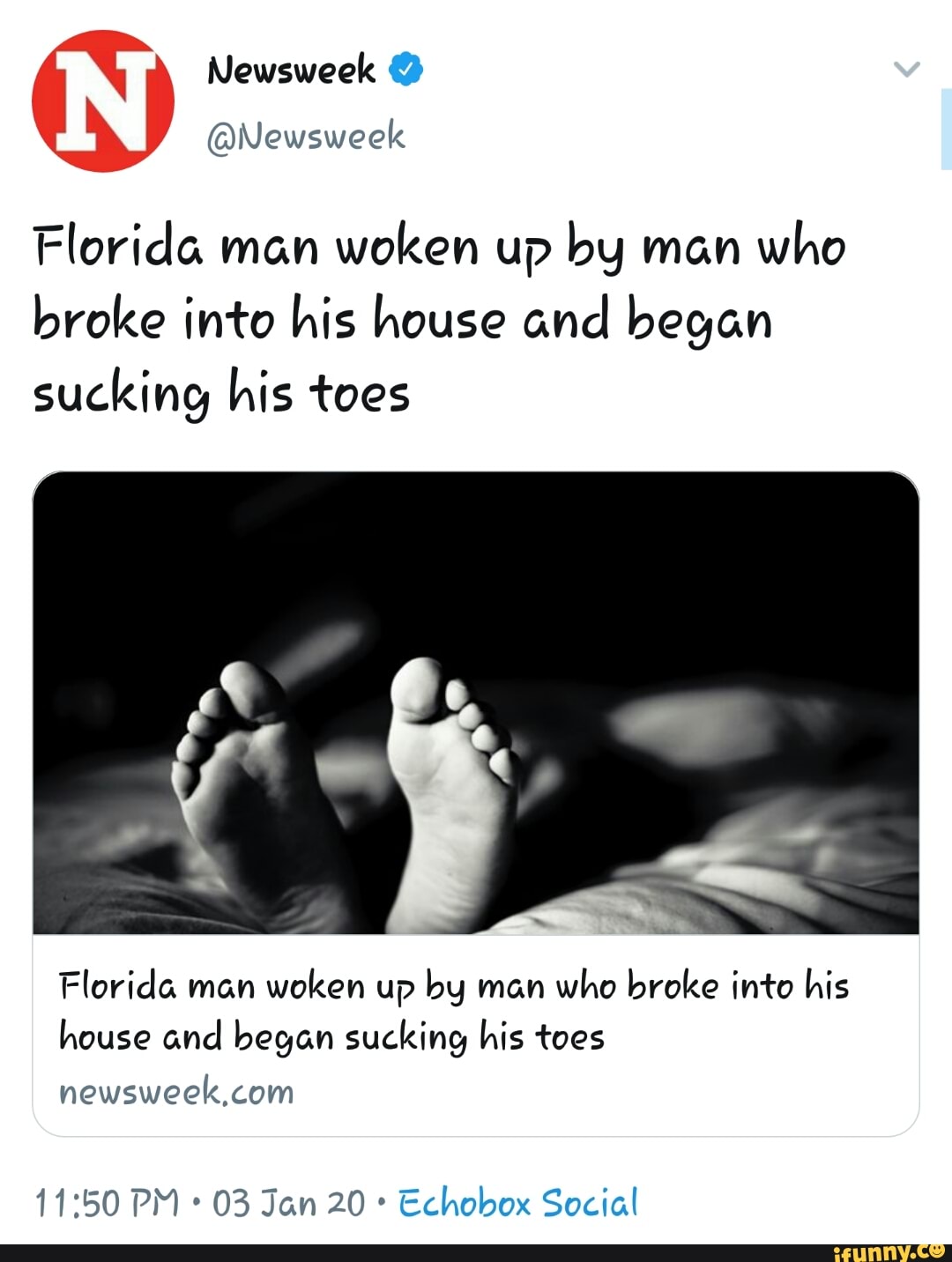 Florida Man Woken Up By Man Who Broke Into His House And Began Sucking