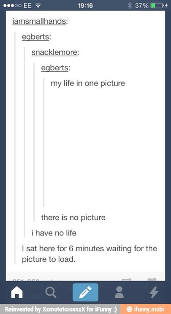 iamsmallhands:
egberts:
snacklemore:
egbert
my life in one picture
i have no life
I sat here for 6 minutes waiting for the
picture to load