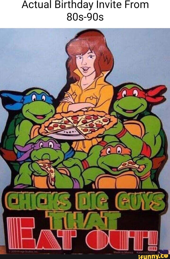 Actual Birthday Invite From 80s-90s - iFunny