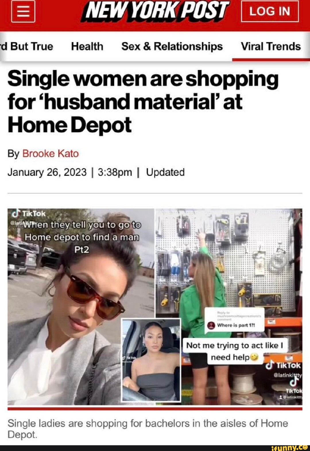 Single women are shopping for 'husband material' at Home Depot