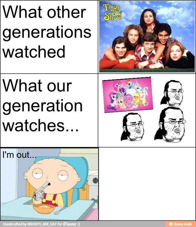 What other
generations I,
watched
What our
generation
watches...