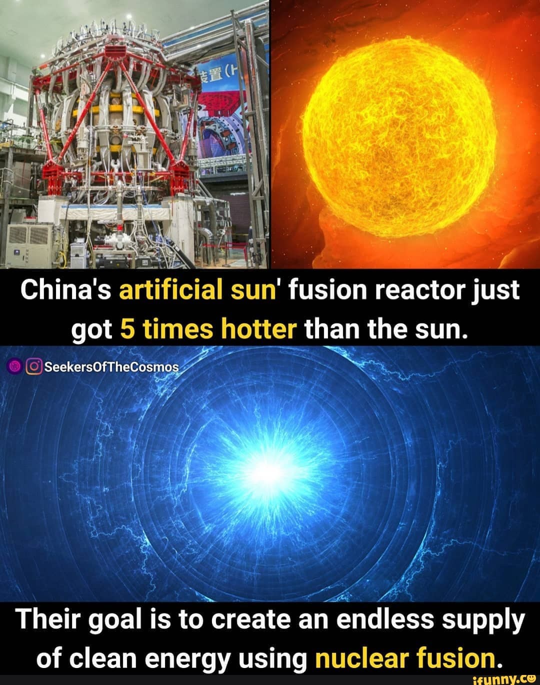 Gt & China's artificial sun' fusion reactor just got 5 times hotter